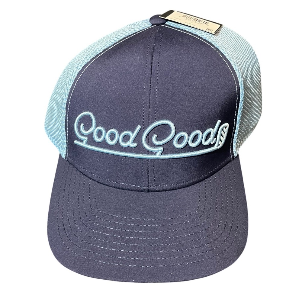 Good Good Ideal Trucker Hat Mens OS Blue Mesh Back Snapback Golf Cap GG282